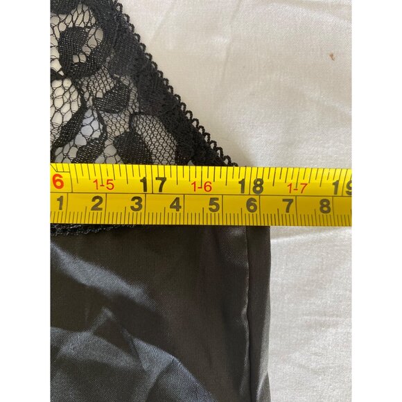 Feminine Sheer sensual lace Plus Size Black Halter Neck Slip Lingerie Dress 2XL - Picture 6 of 8